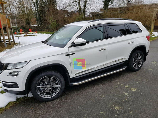 SIDE STEPS FOR SKODA KODIAQ 2016 ONWARDS NON-SLIP DOOR SILLS .-