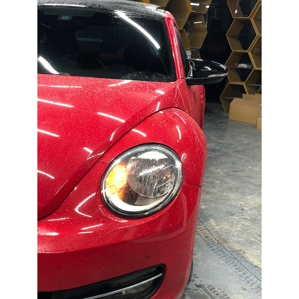 VW BEETLE 2011-2017 MIRROR ADHESIVE CAPS REARVIEW MIRRORS GLOSSY BLACK