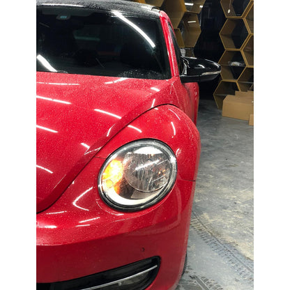 VW BEETLE 2011-2017 MIRROR ADHESIVE CAPS REARVIEW MIRRORS GLOSSY BLACK