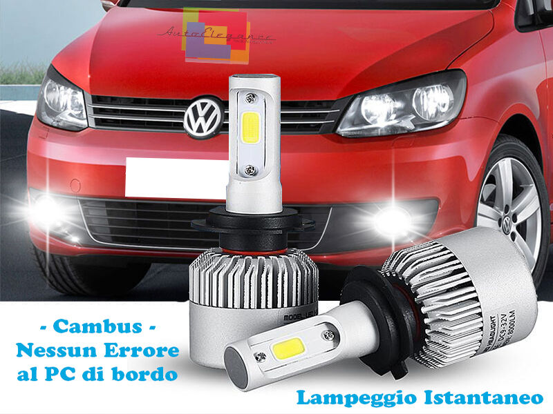 LAMPADE FENDINEBBIA A LED VW TOURAN 2010-2015 CAMBUS BIANCO GHIACCIO CREE