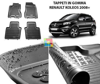 RENAULT KOLEOS 2008 IN POI TAPPETINI AUTO IN GOMMA - TAPPETI TOP QUALITA -1-