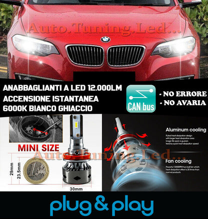 BMW 2 SERIES F22 F23 LED LOW BEAM HEADLIGHTS INSTANT NO FAILURE 12,000LM