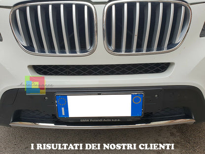 BMW X3 F25 2010-2014 MODANATURA ANTERIORE CROMATURA ADESIVA SOTTO PARAURTI INOX AUTOELEGANCERICAMBI