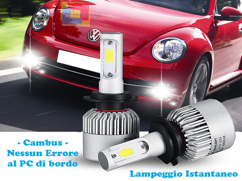 LAMPADE FENDINEBBIA A LED VW BEETLE 5C 2011+ CAMBUS BIANCO GHIACCIO CREE