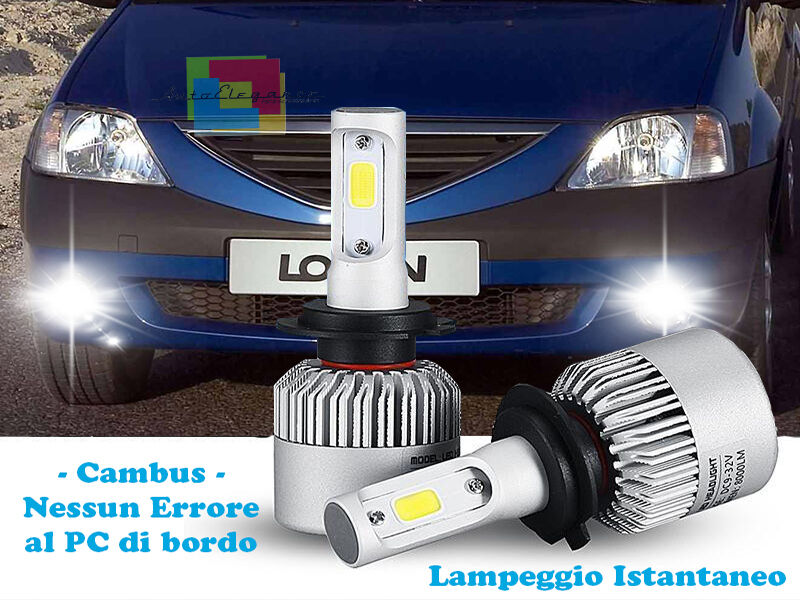 LAMPADE FENDINEBBIA A LED DACIA LOGAN 2004-2009 CAMBUS BIANCO GHIACCIO CREE