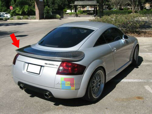 SPOILER TUNING POSTERIORE SUL COFANO PER AUDI TT 8N 1998-2006 -1-