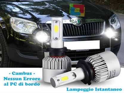 LAMPADE FENDINEBBIA A LED CREE SKODA YETI 2009-2013 CAMBUS BIANCO GHIACCIO