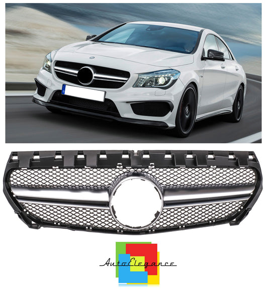 GRIGLIA ANTERIORE CLASSE CLA C117 A117 W117 2013-2016 LOOK AMG SATINATA NEWS