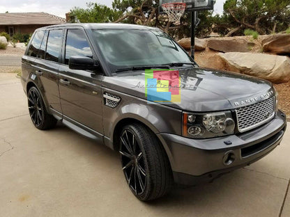 LAND ROVER RANGE ROVER SPORT 05-08 GRIGLIA ANTERIORE + LATERALI NERO / PLATINO