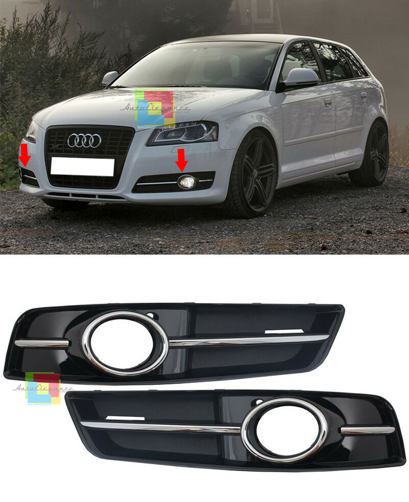 AUDI A3 8P 2008-2012 LIFT GRIGLIE FENDINEBBIA S3 PROFILO CROMATO TOP QUALITA AUTOELEGANCERICAMBI