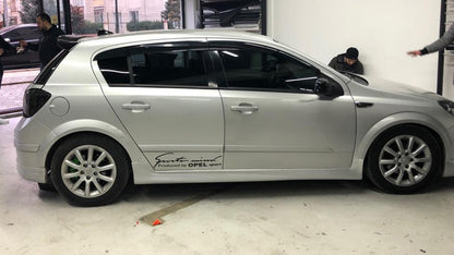 SIDE SKIRTS FOR OPEL ASTRA H 5 DOORS UNDER DOOR SPOILER ABS OPC 0104