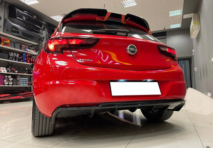 OPEL ASTRA K 2015+ REAR BUMPER DIFFUSER ABS BLACK OPC
