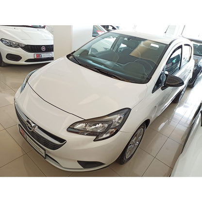 OPEL CORSA E 2014+ CALOTTE ADESIVE SPECCHI SPECCHIETTI RETROVISORI NERO LUCIDO