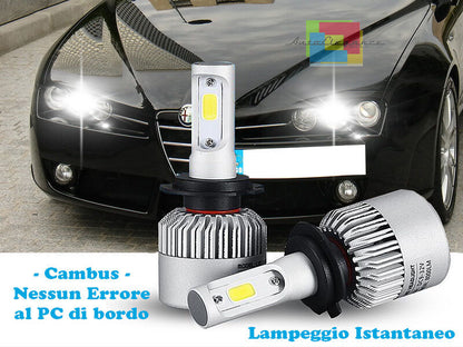 ALFA ROMEO BRERA LED HIGH BEAM LAMPS INSTANT FLASH 6000K ---