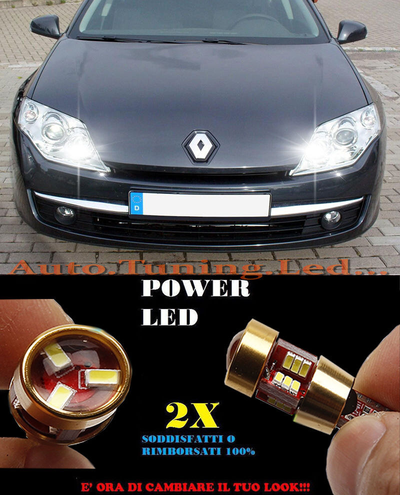 LUCI POSIZIONE RENAULT LAGUNA CANBUS T10 BIANCO 27 LED SUPER QUALITA