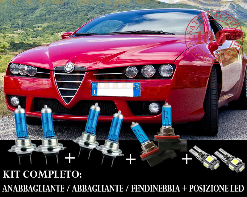 ALFA ROMEO BRERA SET COMPLETO LAMPADE BLU XENON + POSIZIONE A LED AUTOELEGANCERICAMBI