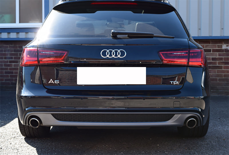 AUDI A6 C7 4G 2011-2014 DIFFUSORE LOOK S6 S-LINE SPOILER POSTERIORE GRIGIO PLATINO AUTOELEGANCERICAMBI