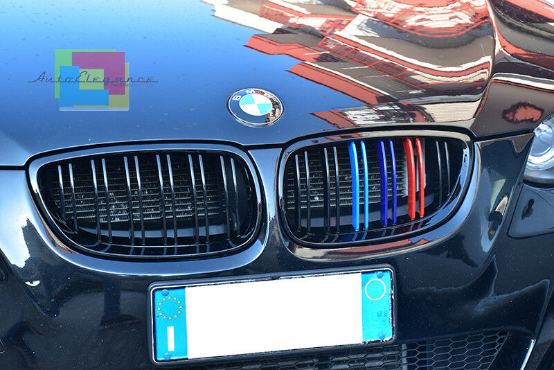 GRIGLIA ANTERIORE DOPPIA FASCIA 3 COLORI M PER BMW SERIE 3 E92 E93 2006-2009