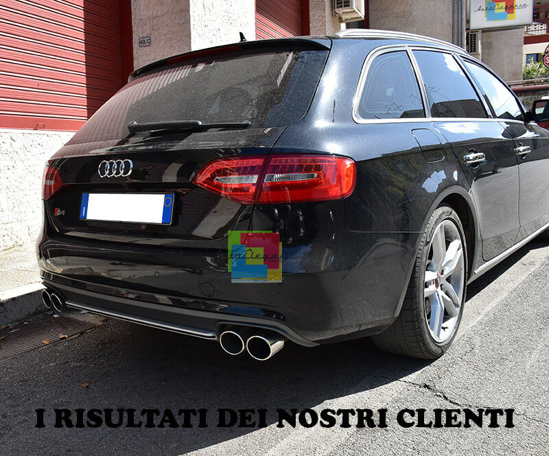 SOTTO PARAURTI AUDI A4 B8 8K 2012-2015 LIFT DIFFUSORE POSTERIORE S4 + TERMINALI