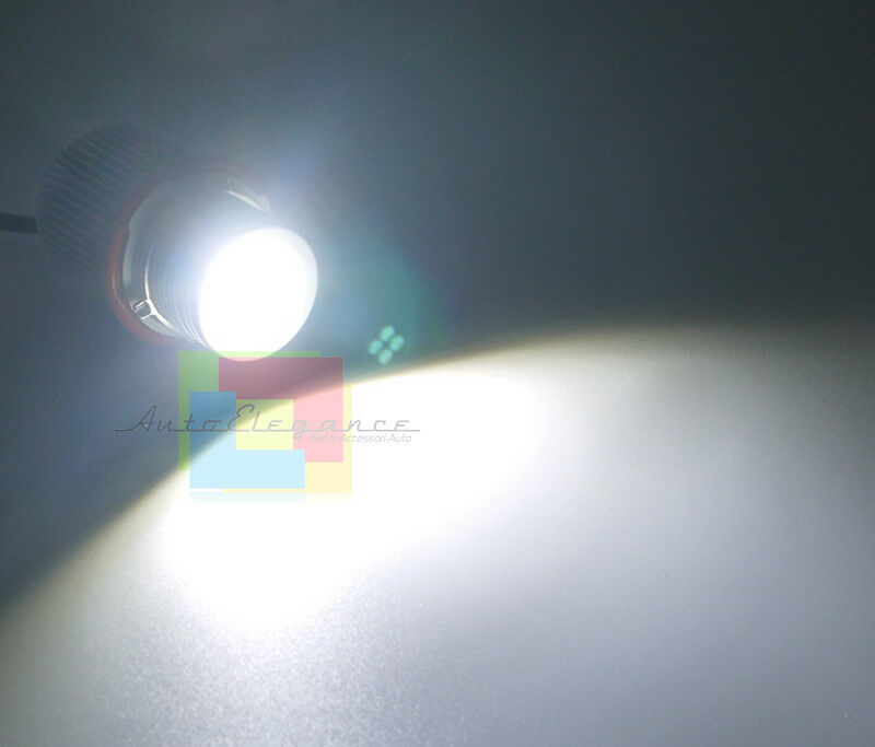 LAMPADE ANGEL EYES BMW SERIE 6 E63 E64 04-07 40W 6000K LED BIANCO NO ERROR