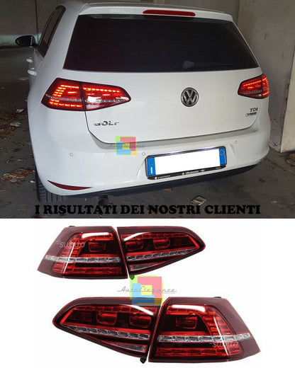 VW GOLF 7 VII DAL 2012 IN POI FARI POSTERIORI FRECCIA LED DESIGN GTI .-