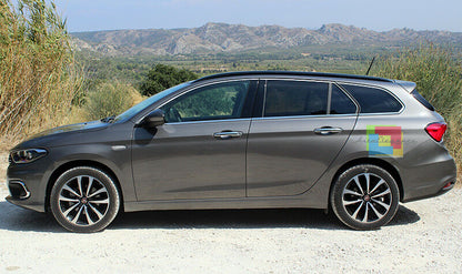 CORNICE FINESTRINI CROMATA FIAT TIPO 2015+ SW - MODANATURE ADESIVE 12 PEZZI .- AUTOELEGANCERICAMBI