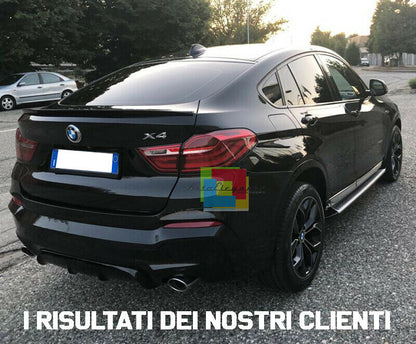 DIFFUSORE ACS SPOILER SOTTO PARAURTI M TECH PER BMW X4 F26 2014 IN POI