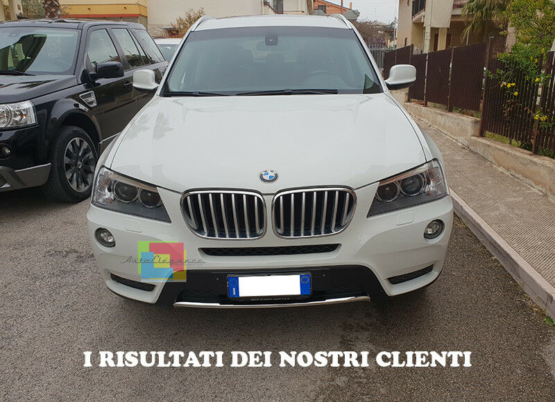 0BMW X3 F25 2010-2014 MODANATURA ANTERIORE CROMATA ADESIVA 3M LOOK M AUTOELEGANCERICAMBI