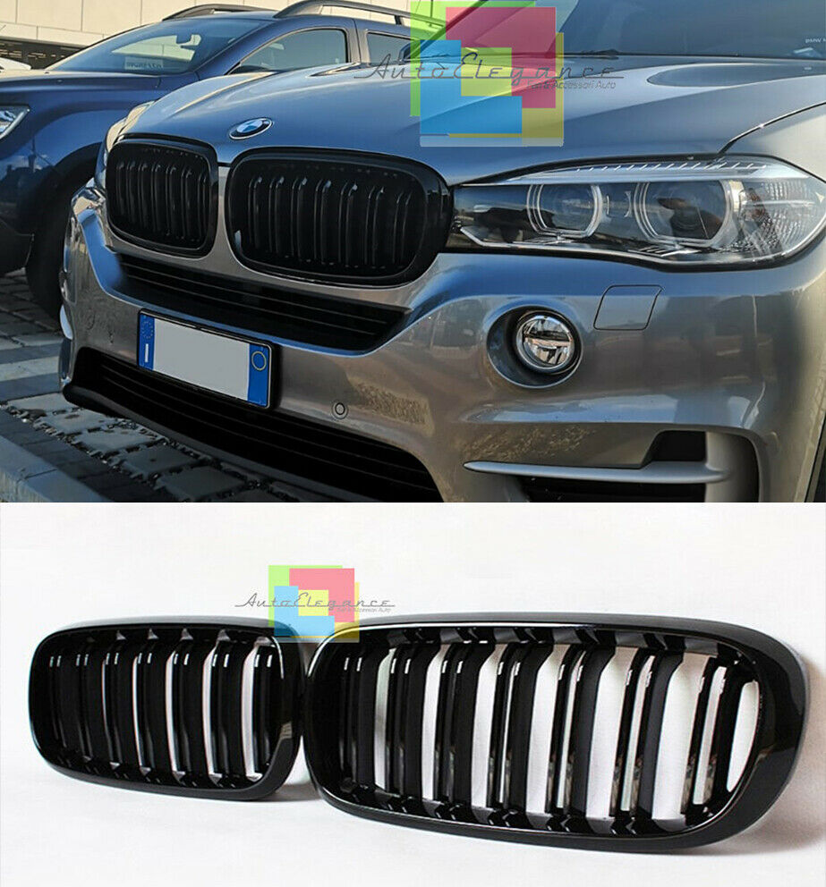 BMW X5 F15 DAL 2014+ MACHERINE NERE DOPPIA STRISCIA LOOK M - GRIGLIE ANTERIORI - AUTOELEGANCERICAMBI