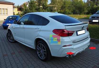 DIFFUSORE ACS SPOILER SOTTO PARAURTI M TECH PER BMW X4 F26 2014 IN POI