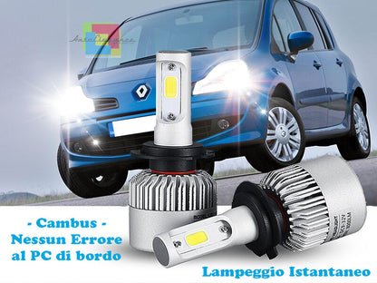 LAMPADE ANABBAGLIANTI LED RENAULT MODUS LAMPEGGIO ISTANTANEO 6000K