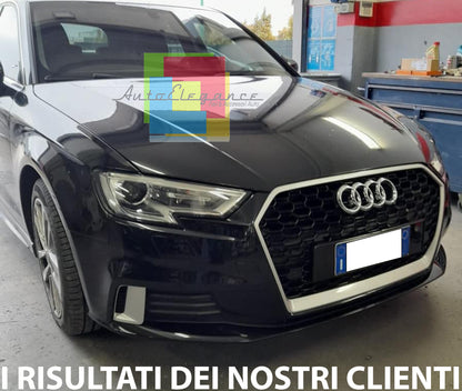 GRIGLIA ANTERIORE AUDI A3 8V 2016-2019 LIFT CALANDRA RS3 BORDO SATINATO 0130