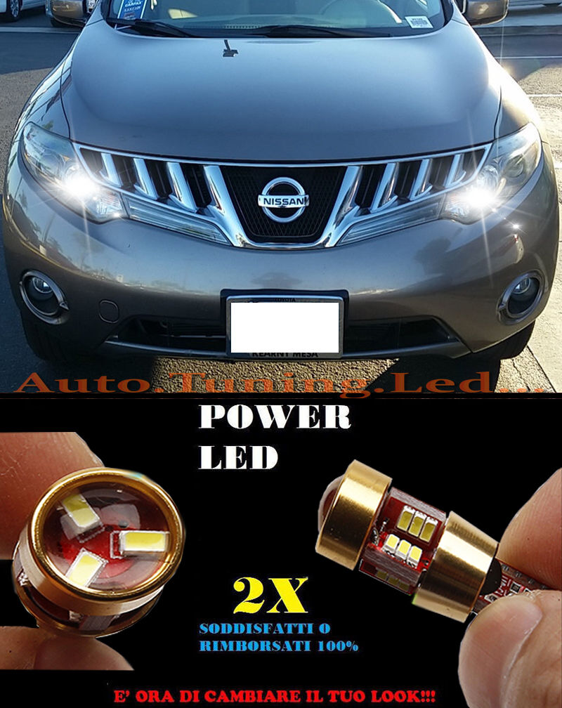 LUCI POSIZIONE NISSAN MURANO 2010-2014 CANBUS T10 BIANCO 27 LED SUPER QUALITA