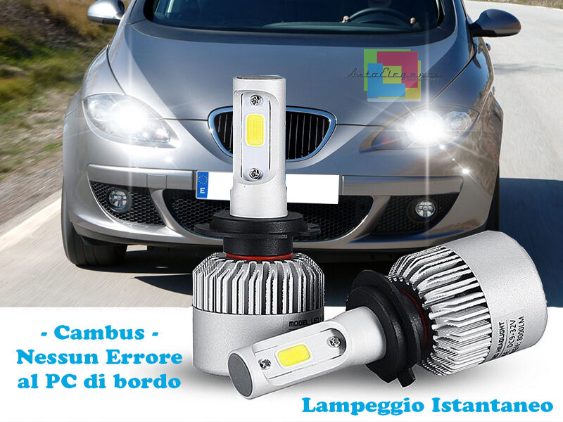 LAMPADE ANABBAGLIANTI LED SEAT ALTEA LAMPEGGIO ISTANTANEO 6000K