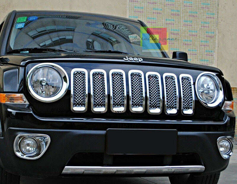 GRIGLIE ANTERIORI JEEP PATRIOT 2011-2015 CALANDRE CROMATE