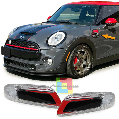 FRECCE LATERALI BORDO ROSSO MINI COOPER S F56 2013 IN POI INDICATORI LED