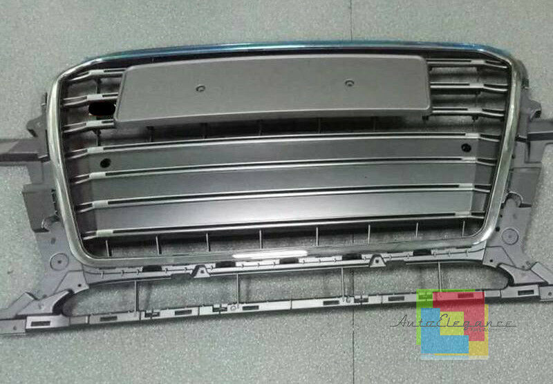 GRIGLIA ANTERIORE AUDI Q5 2012-2017 LIFT CALANDRA SQ5 PLATINO PROFILI CROMATI