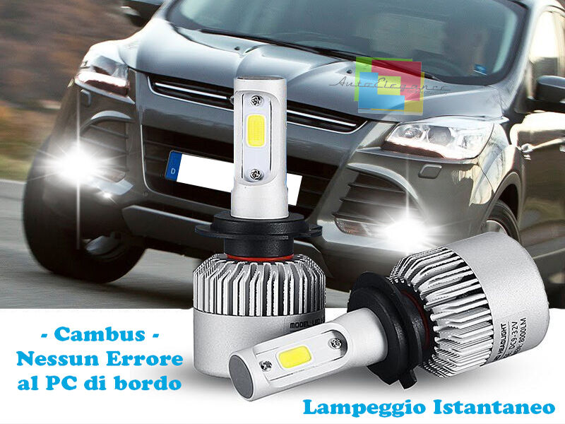 LAMPADE FENDINEBBIA A LED FORD KUGA II 2013+ CAMBUS BIANCO GHIACCIO CREE