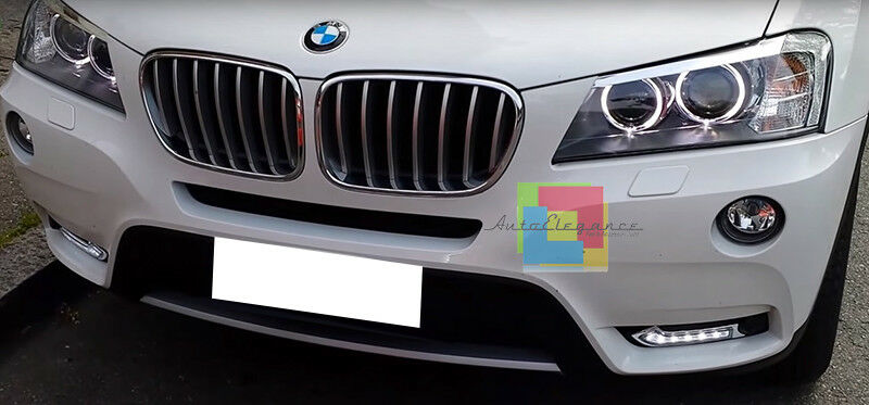 GRIGLIE INFERIORI LUCI DIURNE LED DAYTIME PER BMW X3 F25 2010-2014 LOOK SPORTIVO