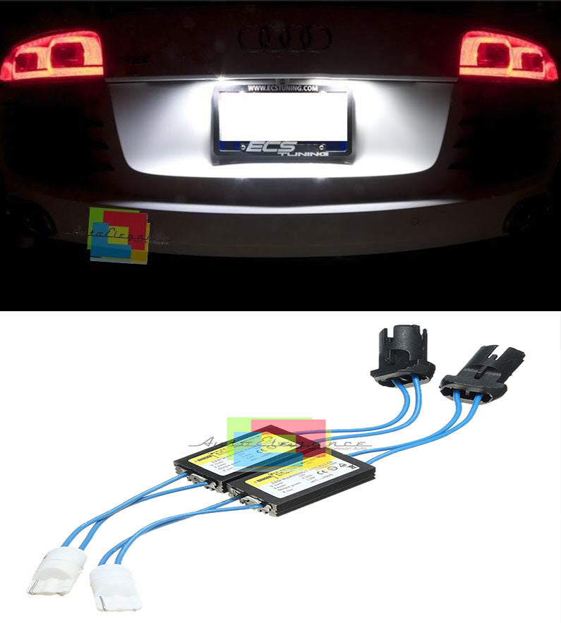COPPIA WARNING CANCELLER T10 LED PER TARGA O POSIZIONI RESISTENZE NO ERROR W5W AUTOELEGANCERICAMBI