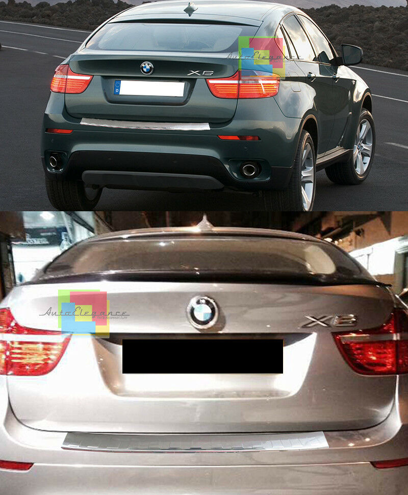 PIASTRA PORTELLONE POSTERIORE BMW X6 E71 2007-2014 IN ACCIAIO INOX
