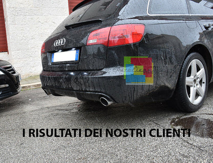 RS6 DIFFUSORE PER AUDI A6 4F C6 05-08 AVANT SPOILER SOTTO PARAURTI ESTRATTORE