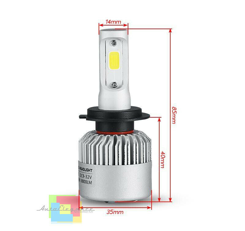LAMPADE ABBAGLIANTI ANABBAGLIANTI + POSIZIONI LED LANCIA YPSILON 2011+ CREE