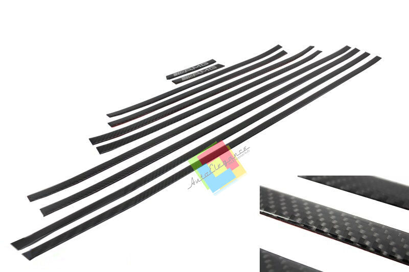 KIT 10 PEZZI MODANATURE SULLE PORTIERE LATERALI MERCEDES W463 1989+ CARBON LOOK