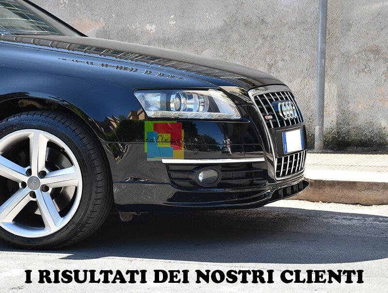 SPOILER ANTERIORE AUDI A6 4F 04-08 AVANT BERLINA SOTTO PARAURTI LOOK SLINE S6