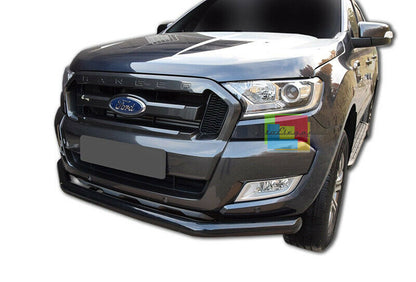 BULL BAR BLACK FORD RANGER DAL 2016+ SOTTO PARAURTI ANTERIORE INOX SUPER DESIGN AUTOELEGANCERICAMBI