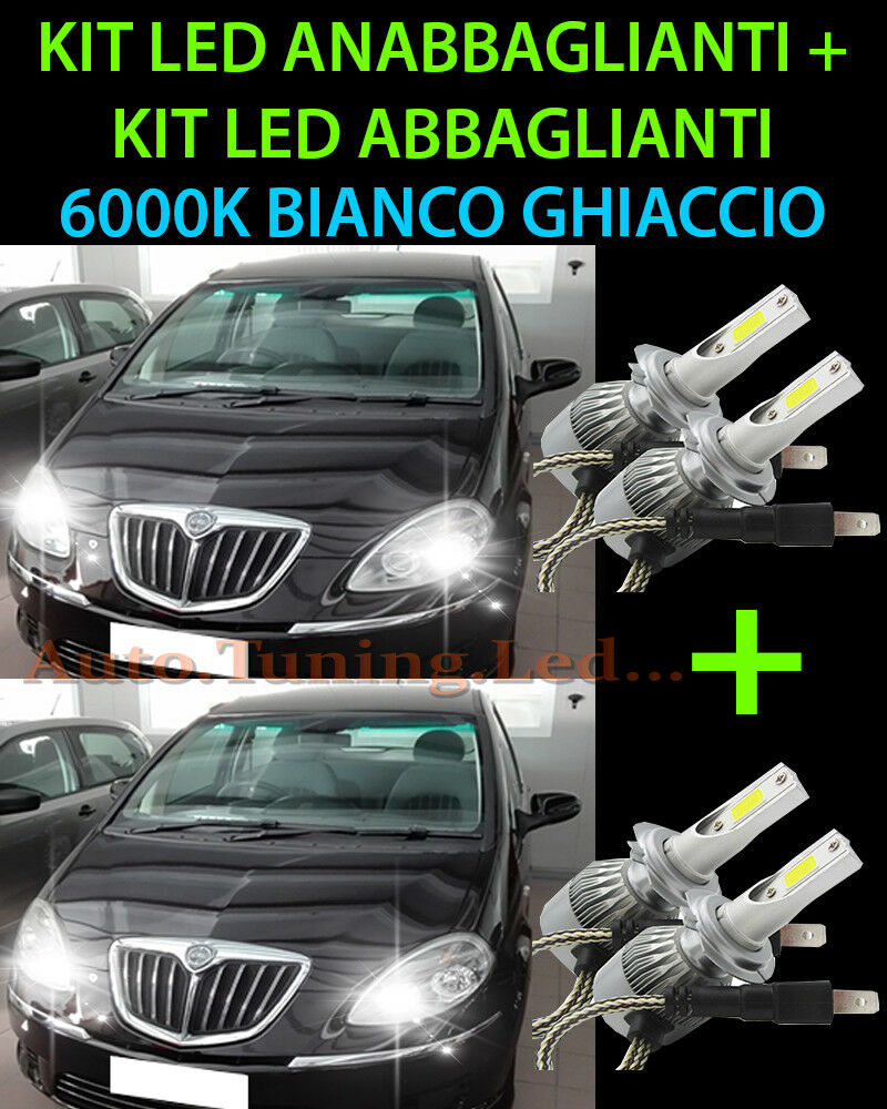 KIT LED LAMPADE ABBAGLIANTI & ANABBAGLIANTI PER LANCIA MUSA 2004-2012 -.