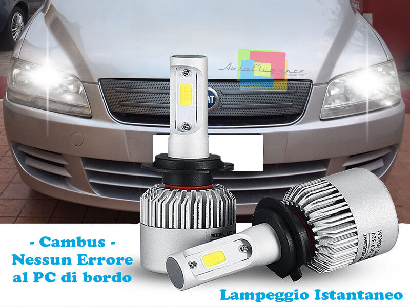 LAMPADE FENDINEBBIA A LED FIAT MULTIPLA 1999-2010 CAMBUS BIANCO GHIACCIO CREE