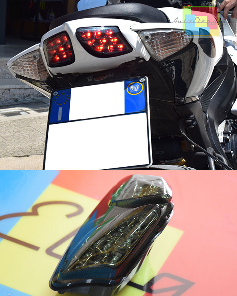 FARO POSTERIORE FUME A LED SUZUKI GSXR 600 2008-2012 FANALE LOOK SPORTIVO