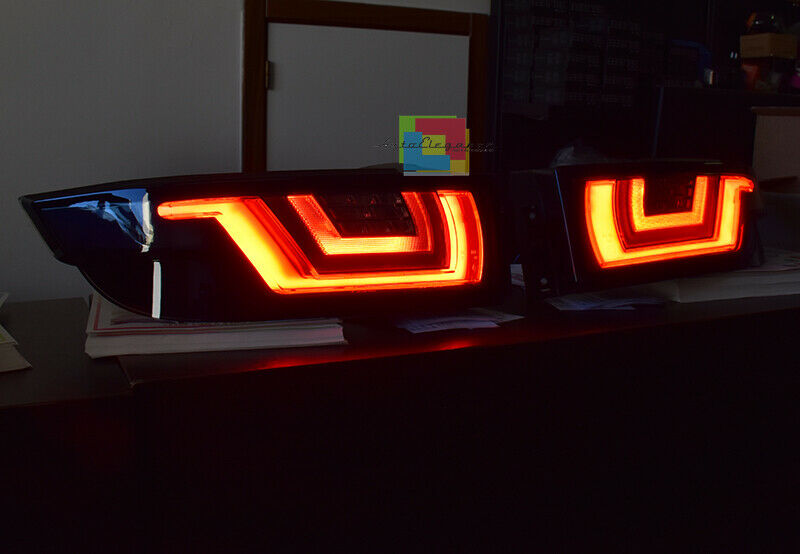 LIGHTBAR LED REAR LIGHTS RANGE ROVER EVOQUE 2011+ BLACK SMOKED DYNAMIC TAIL LIGHTS